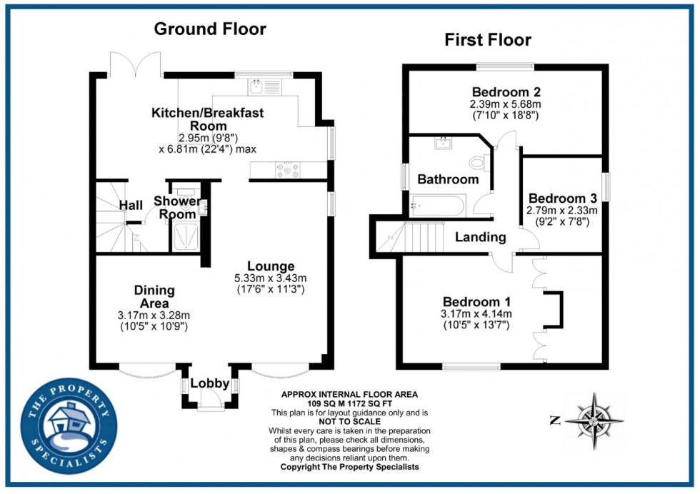 Floorplan for Mons Avenue, Billericay, Essex
