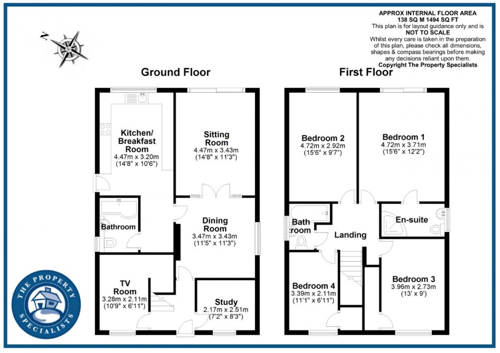 Floorplan for Mons Avenue, Billericay, Essex