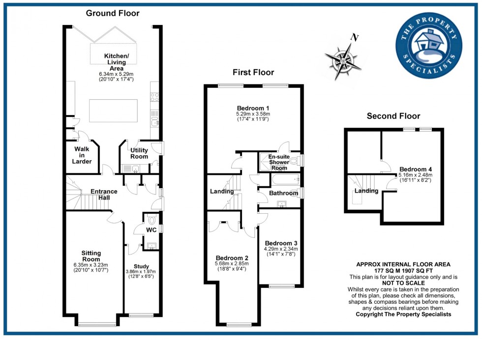 Floorplan for Scrub Rise, Billericay, Essex