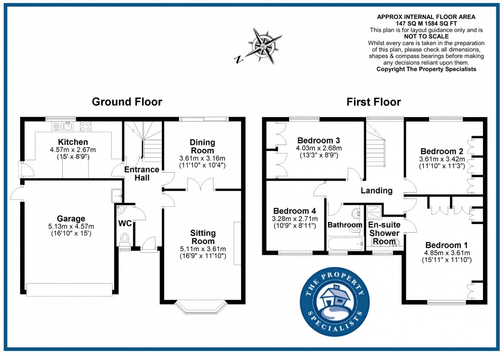 Floorplan for Weir Wynd, Billericay, Essex