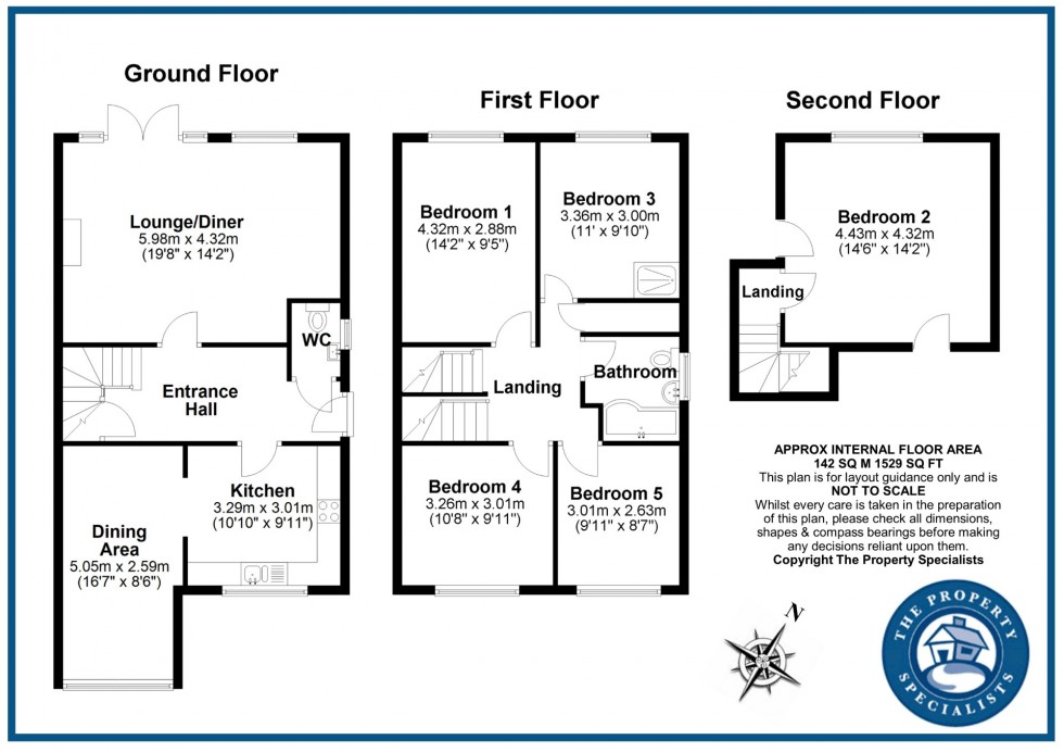 Floorplan for Crays Hill, Essex