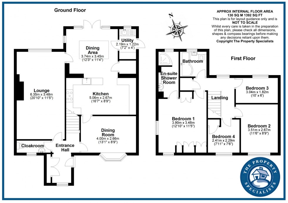 Floorplan for Porchester Road, Billericay, Essex