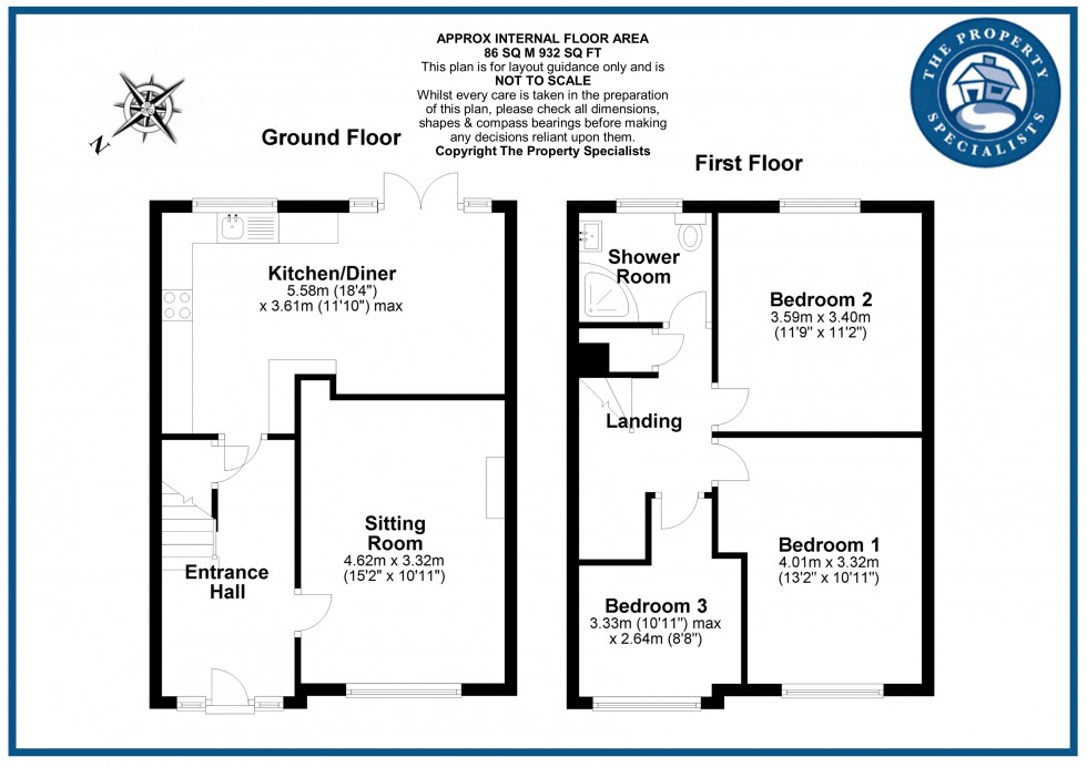 Floorplan for Tye Common Road, Billericay, Essex