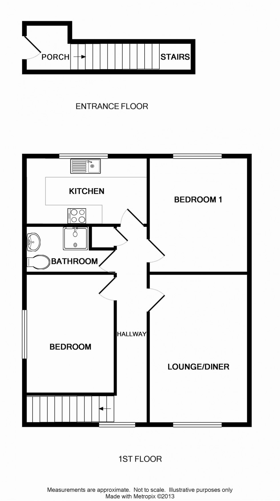 Floorplan for St Ediths Court, Billericay, Essex