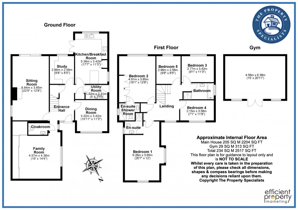Floorplan for Noak Hill Road, Billericay, Essex