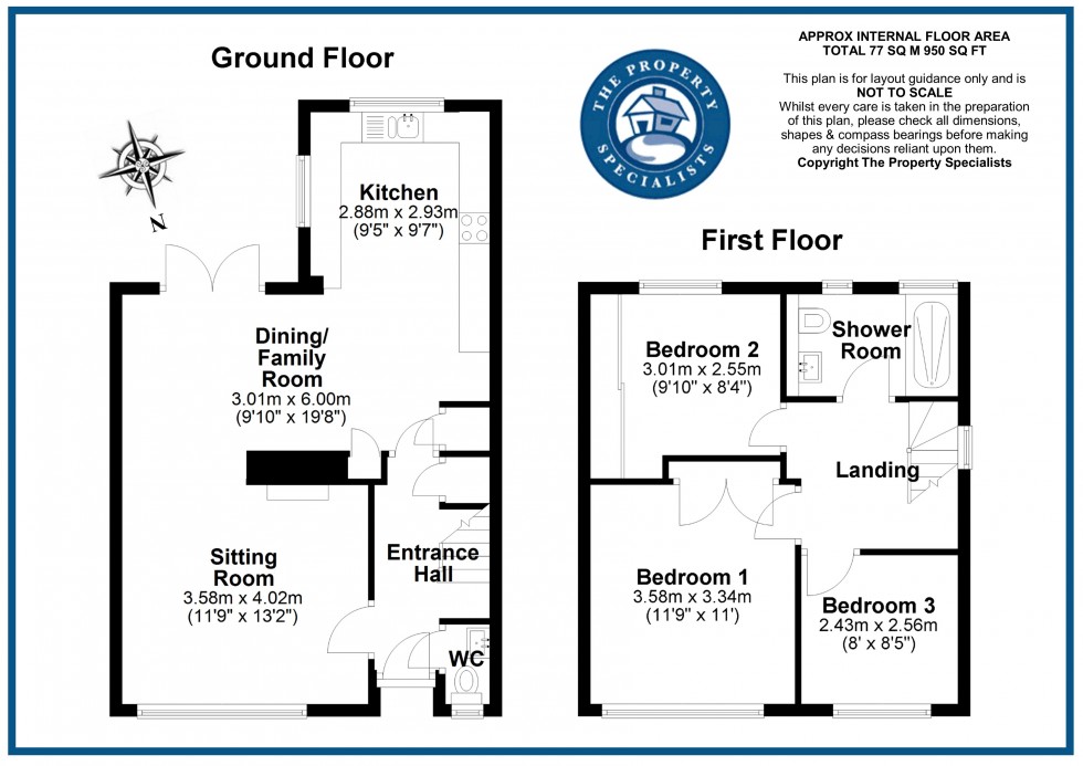 Floorplan for Upland Road, Billericay, Essex