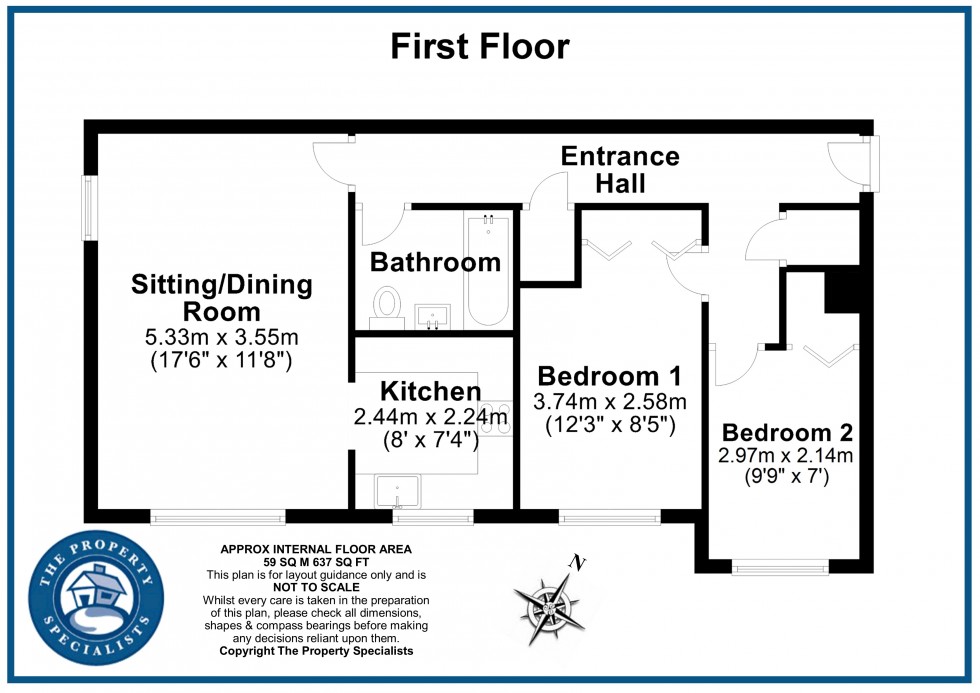 Floorplan for Burns Close, Billericay, Essex