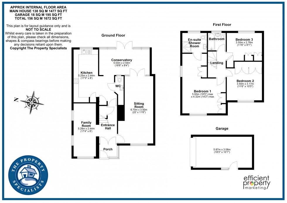 Floorplan for Tye Common Road, Billericay, Essex