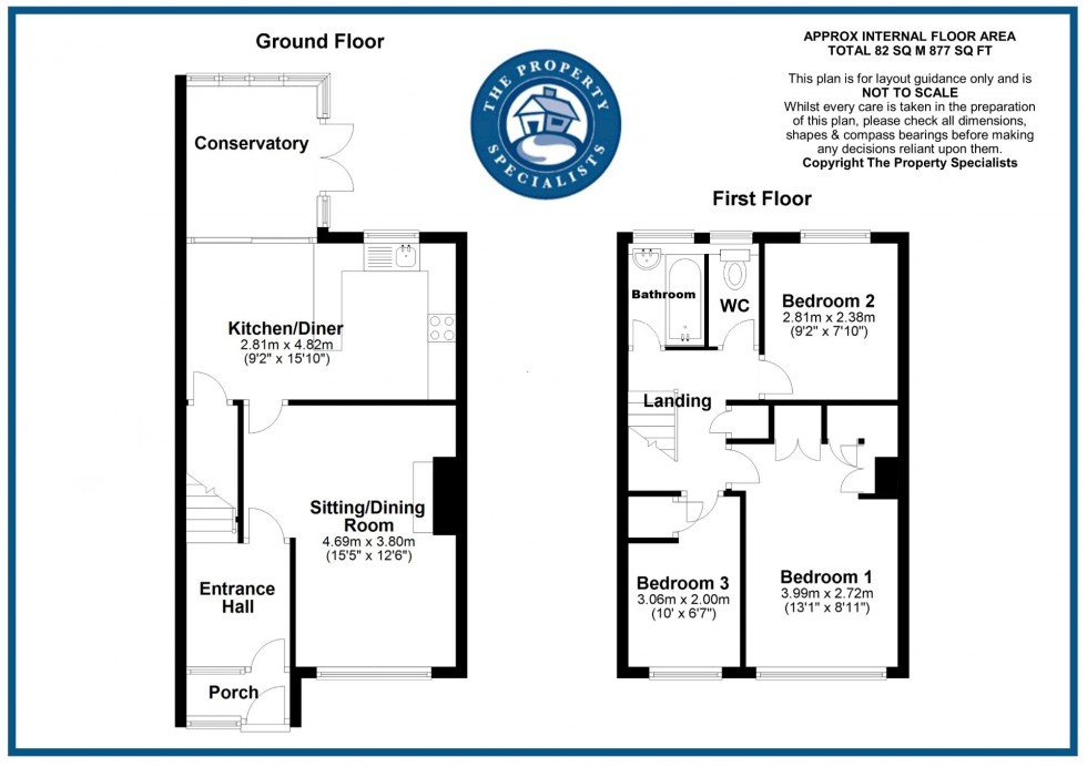 Floorplan for Hatfield Drive, Billericay, Essex