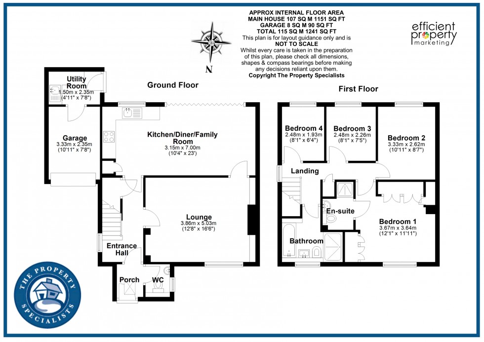 Floorplan for Belgrave Road, Billericay, Essex